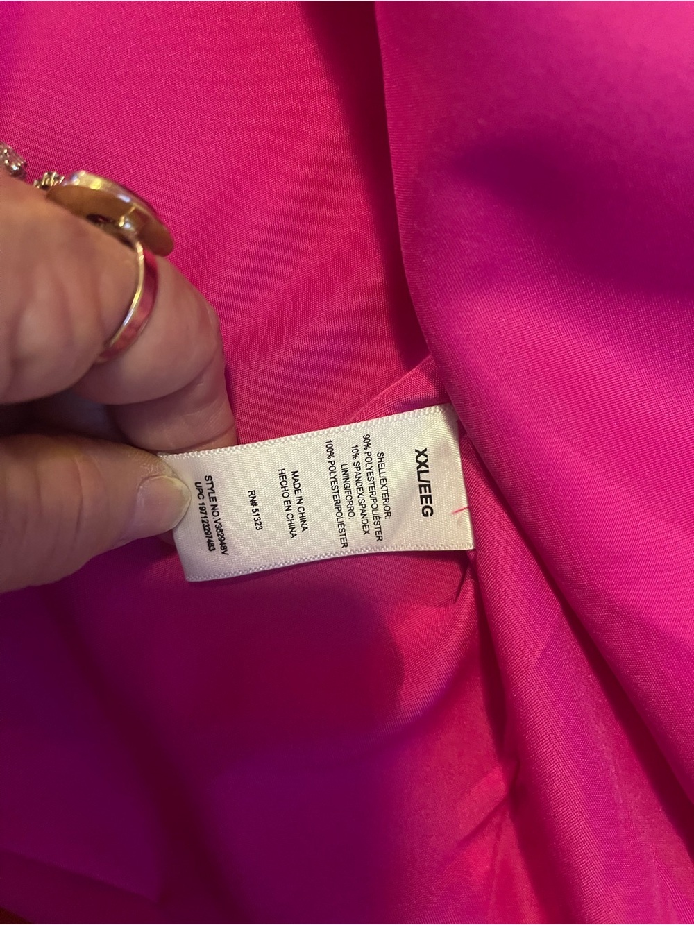 Vince Camuto Vibrant Hot Pink Single-Button Blazer - Picture 3 of 6